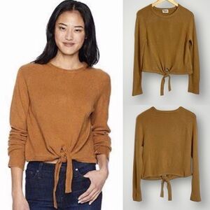 Show Me Your Mumu Shelby Sweater Size Medium Tie Front Long Sleeve Soft